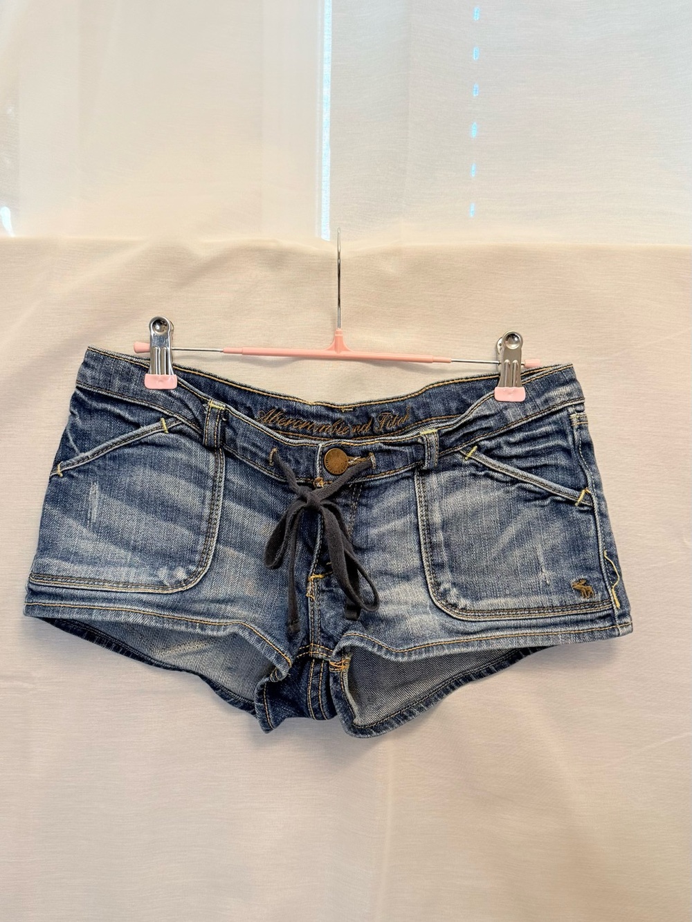 Abercrombie Micro Denim Short with Drawstring